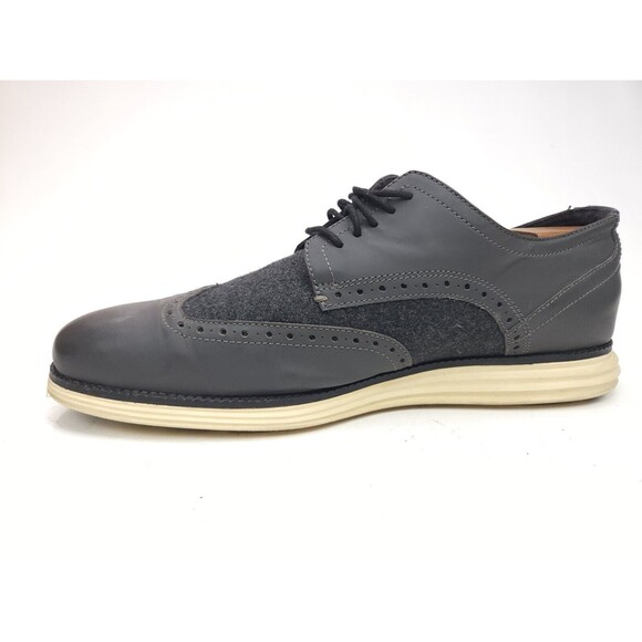 Cole Haan Original Grand Mens Size 11 M Wingtip Oxfords Gray C28861 main image 9
